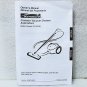 Kenmore Owner's Manual/Parts Guide For Magic Blue #721 Vacuum