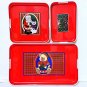 3 Stackable Plastic Christmas Trays w Handles