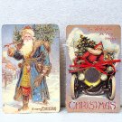2 Wood Blocks - Replicas of Vintage Santa/Father Christmas Postcards 2 Wood Blocks - Replicas of Vintage Santa/Father Christmas Postcards