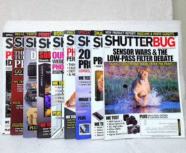 9 - Shutterbug Magazines 7 - 2012 + 2 Others