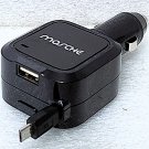 Mosche Retractable Micro USB Cable 2-in-1 Car Charger NEW! Mosche Retractable Micro USB Cable 2-in-1 Car Charger NEW!