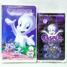 2 Vintage Casper Movie VHS Tapes 2 Different Style Clamshell Cases