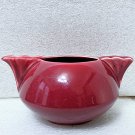 Vintage French Saxon Zephyr Shape Rancho Maroon Art Deco Ceramic Creamer