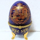 Vintage Cobalt Blue Porcelain Egg Rococo Style Trinket/Jewelry Box Vintage Cobalt Blue Porcelain Egg Rococo Style Trinket/Jewelry Box