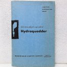RARE! Vintage 1950s Electrically-Controlled Hydraquadder - Linotype Instruction Book
