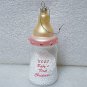 Robert Stanley Blown Glass Ornament 2020 Baby's First Christmas Like NEW!