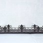 Vintage Wrought Iron Spanish Gothic Revival Scrollworked Crosses Centerpiece