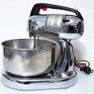 Vintage 1950s Dormeyer Silver Chef Model 4300 Stand Mixer w Grinder & Manual