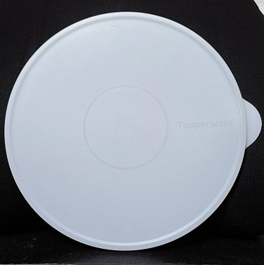 10.75" White Tupperware Tabbed Lid #5756A-1