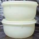 Vintage 4 Pc Tupperware 2 - 9" Sheer Bowls #272-14 w Lids Vintage 4 Pc Tupperware 2 - 9" Sheer Bowls #272-14 w Lids