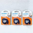 3 - DYMO LetraTag Metallic Label Tape Refills # DYM91338 NEW! Sealed!