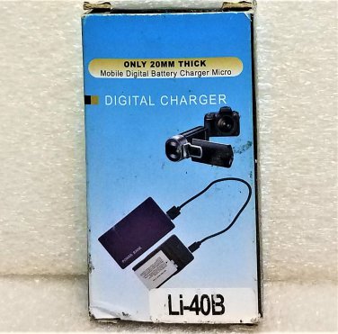 LI-40B Micro USB Mobile Camera Battery Charger NEW! Sealed!
