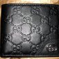 Gucci Men Bio-Fold Wallet Guccissima Black Leather 181674 A0V1N 1000