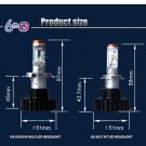 G6 automotive car LED headlights bulb Phillips Z-ES chips H4 Hi Lo