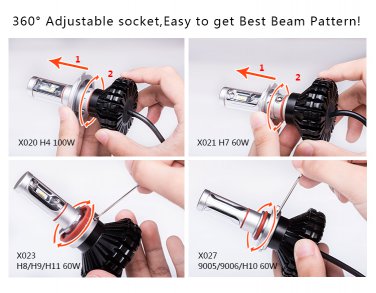 New arrival auto car LED lights 2ndG Z-ES DIY Color led headlights