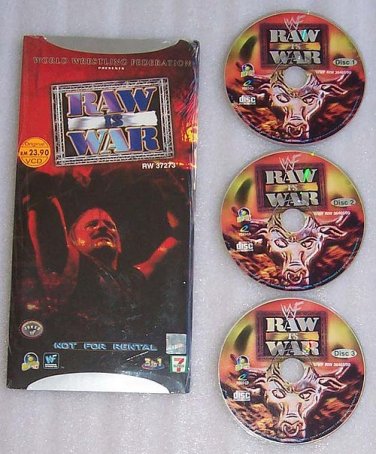 Wwf Raw Is War 00 Vcd 4 Complete Episodes New Sealed Free Shipping Worldwide