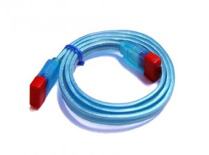 UV Reactive Sata Cables Blue 18-inch