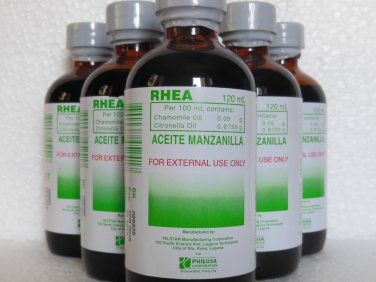 2 Large 120ml Bottles Aceite de Manzanilla RHEA For Child Gas Pains Colic MD Info EXPRESS 3-5 days