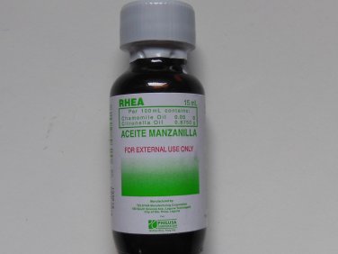 Aceite Manzanilla 15ml Chamomile & Citronella 15ml Bag Travel Size Child toddler Gas Relief