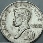 Philippines 1974 10 Sentimos Coins KM# 198 Uncirculated Roll Still In Wrapper