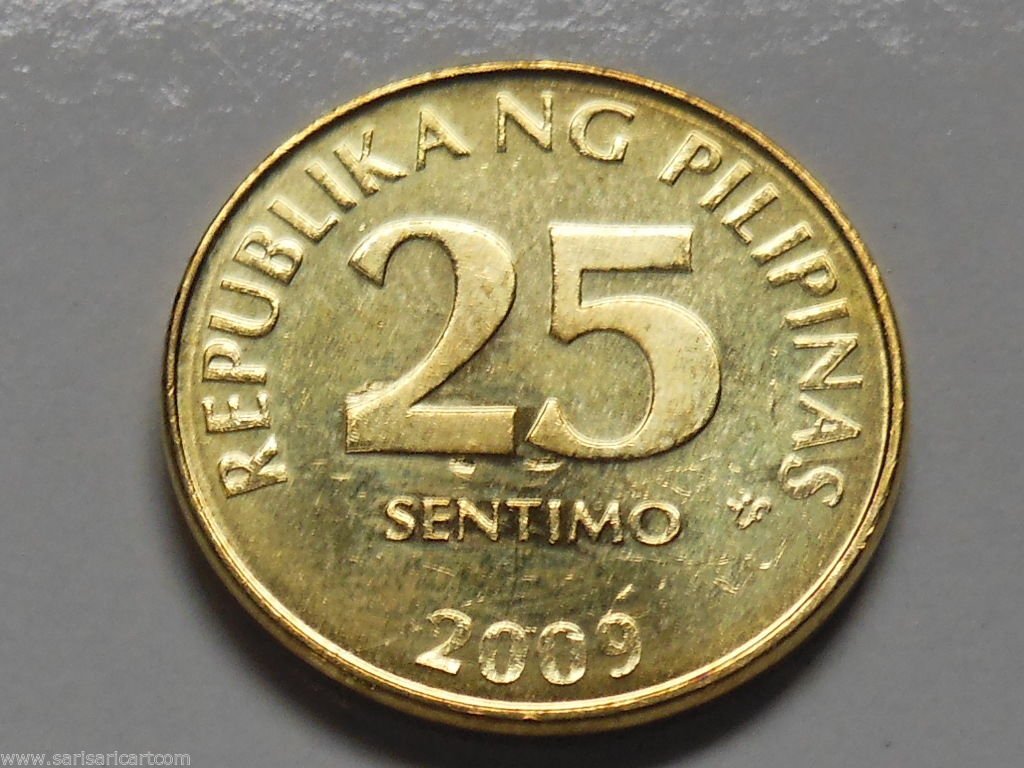 2009 25 Centavos Philippines Coin Uncirculated KM# 271a