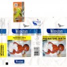 Philippines Winston Cigarette Wrapper Premature Birth Warning Duel Language