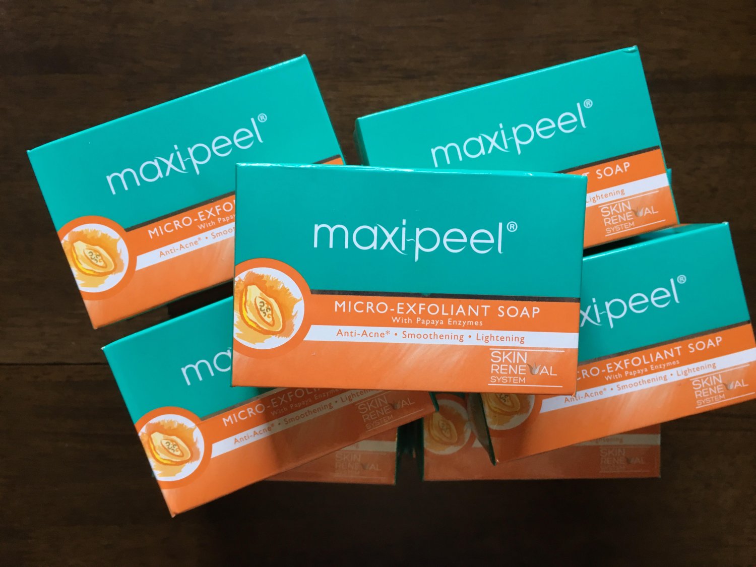 13 Bars of Papaya Maxi Peel Exfoliant Whitening Acne Blemish Smoothing