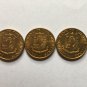 PHILLIPPINES 1958 59 60 5 Five Centavos Coins Brass KM187 1st Year Issued AU/UNC