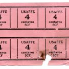 1943 PHILIPPINE Southern Cebu Forces WW2 Issue USA USAFFE 4¢ Centavos Stamps