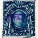 Philippines/US 1917-1931 10¢ Lawton Possession OFFICIAL Hand Stamped Used