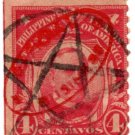 1917-1931 PHILIPPINE/US 4¢ McKinley Possession OFFICIAL BUSINESS Handstamp Used