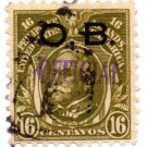 PHILIPPINES/US 1917-1931 16¢ Dewey Possession OB OFFICIAL Hand Stamped Used