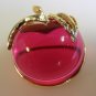 Sarah Coventry Apple / Cherry Pin Pink Lucite 1975