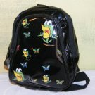 Mini Back Pack Purse Frogs Butterflys Black Vinyl Girls