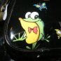 Mini Back Pack Purse Frogs Butterflys Black Vinyl Girls