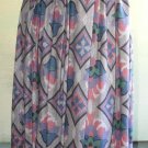 Vintage Rayon Skirt Beautiful Print Rafaella Soft 8