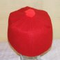 Vintage Red Wool Cap Hat Quilted Lining Flex-O-Band 22