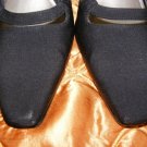 Black Sling Back Shoes Heels Ros Hommerson 7 M