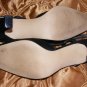 Black Sling Back Shoes Heels Ros Hommerson 7 M