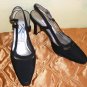 Black Sling Back Shoes Heels Ros Hommerson 7 M