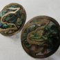 Mexico Sterling Silver 925 Abalone Shell  Earrings