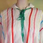 Mexican Kaftan Top Fly Away Ribbons Crinkled Cotton Os
