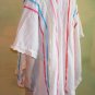 Mexican Kaftan Top Fly Away Ribbons Crinkled Cotton Os