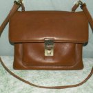 Mod Leather Messenger Sling Purse Ultra Thin Saddle Tan