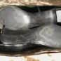 Rockabilly Black Patent Leather Red Cross Shoes 7 N