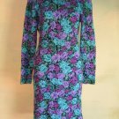 Body-con Dress Floral Print All over Smocked Shirred OS