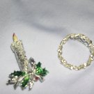 Vintage Gerry Holiday Brooches Signed