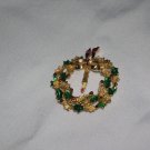 Vintage Gerry's Christmas Wreath Brooch