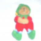 Fuzzy Teddy Elf Christmas Pin