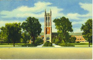 Topeka Kansas High School  Curteich Used Postcard